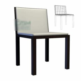 Restaurant Common Fabric Chair 3d model