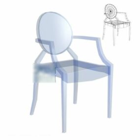 Modernism Chair Transparent Material 3d model