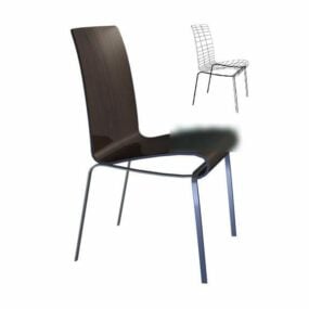 Office Chair Curved Seat 3d model