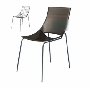 Chair Plastic Back 3d model