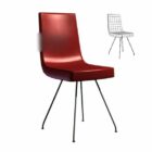 Modern Office Chair Red Plastic