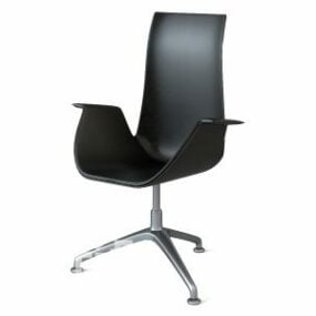 Office Chair Solid Plastic Material 3d model