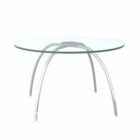 Glass Coffee Table Round Shaped V1