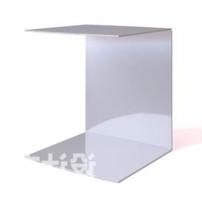 Tavolino semplice a forma di C Modello 3d