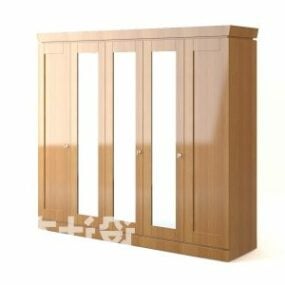 Modello 3d di armadio moderno in legno per ufficio