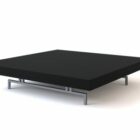 Table basse noire minimaliste