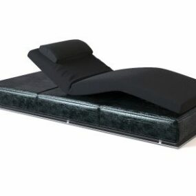 Black Furniture Recliner 3d model