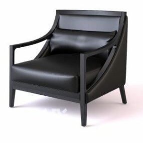Modernism Armchair Wood Frame 3d model