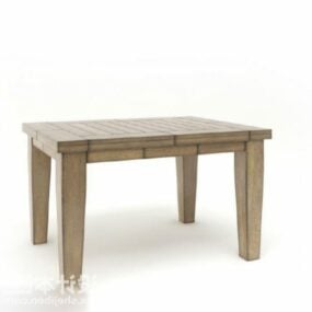 Mesa de centro de paleta de madera modelo 3d