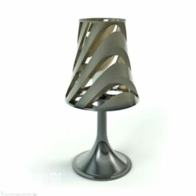 Plastic Carved Table Lamp 3d model
