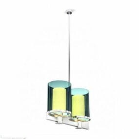 Kitchen Ceiling Lamp Double Shade 3d model