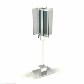 Table Lamp Glass Shade 3d model