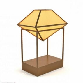 מנורת שולחן גוון יהלום דגם תלת מימד