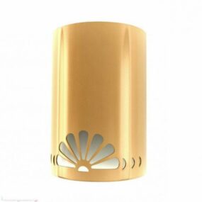Yellow Cylinder Wall Lamp 3d model