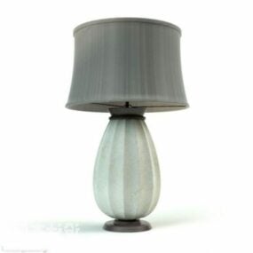 Lampe de table grise vintage d'hôtel modèle 3D