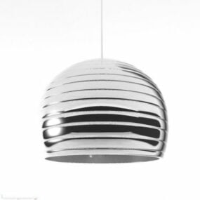 Hanglamp zilveren kap 3D-model