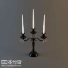 European Candlestick Antique Lamp