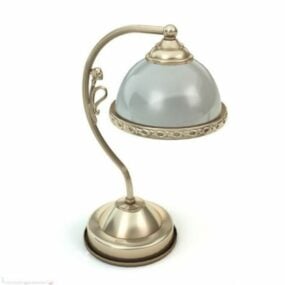 Royal Golden Carving Table Lamp 3d model