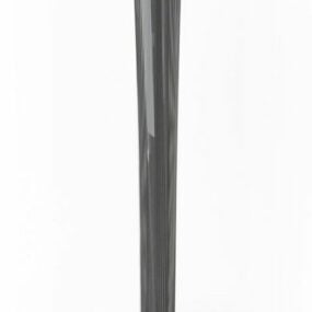 Lampe à suspension cylindrique noire moderne modèle 3D