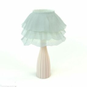 Table Lamp Textile Shade 3d model