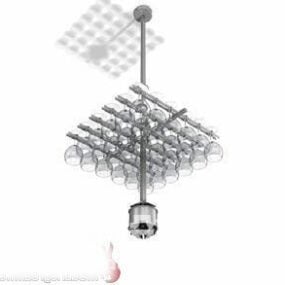 Pendant Lamp Modern Glass Bulbs 3d model