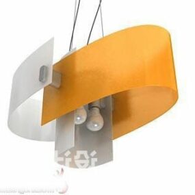 White Orange Pendant Lamp 3d model