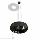 Hanglamp zwart ruitvormig