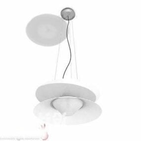 Pendant Lamp White Shade 3d model