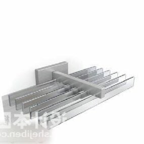 Candeeiro de parede em forma de barra de vidro Modelo 3D