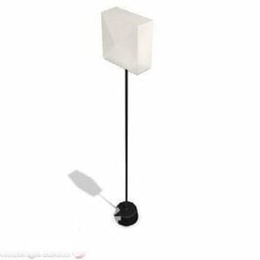 Floor Lamp Rectangular Box Shade 3d model