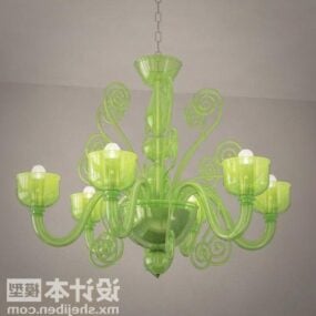 Grønn Jade lysekrone 3d-modell