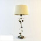 Antique Table Lamp Carved Base
