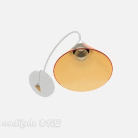 Hang Wall Lamp Yellow Shade 3d model