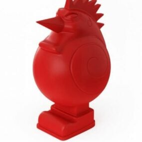 Abat-jour poulet modèle 3D
