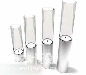 テーブルランプガラス管シェード3Dモデル