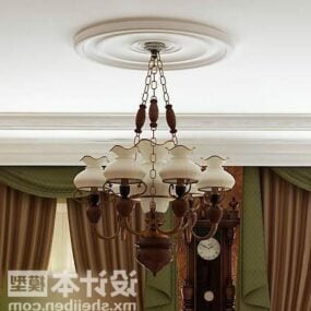 Hanging Style Ceiling Lamp Classic Fixture 3d model
