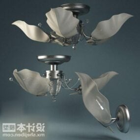 Wall Lamp Leaf Shade 3d model