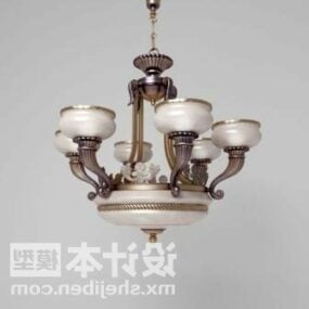 Luxury Chandelier Lamp Fixture 3d model