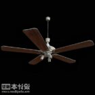 Wooden Ceiling Fan With Lamp