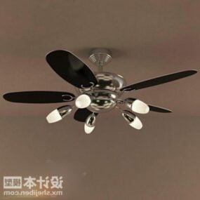 Ceiling Fan With Lamp Fixture 3d model