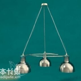 3д модель простого подвесного светильника для кухни