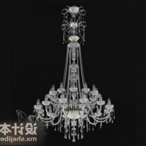 Ceiling Lamp Fixture Crystal Style 3d model