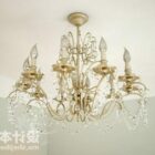 Classic Chandelier Lamp Gold Material