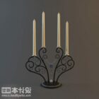 Candles Lamp Vintage Base