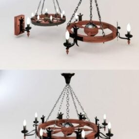 Lustre Lamp Klassischer Kronleuchter 3D-Modell