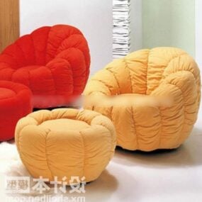 Bag Sofa Chair Set 3d model
