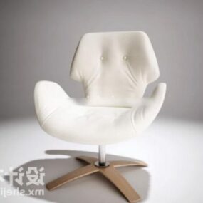 Modernism White Sofa 3d model