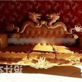Τρισδιάστατο μοντέλο καναπέ σε σχήμα δράκου