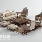 Elegant European Sofa Table Stool Set