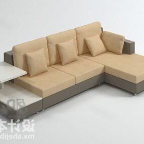 L Shaped Modern Sofa 3d model